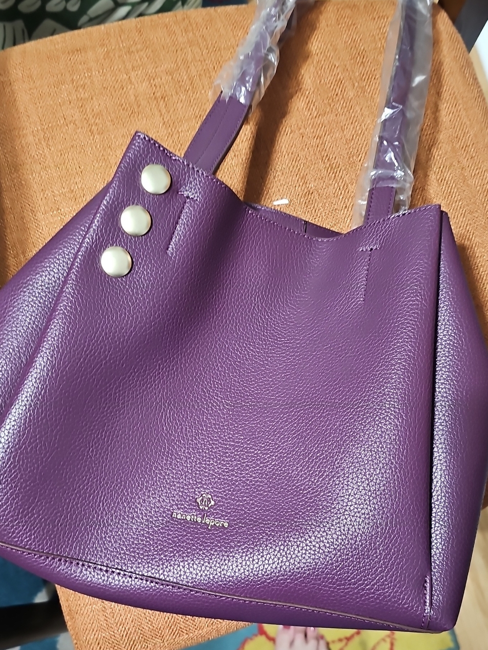 Nanette Lepore Purple  Bag NWT